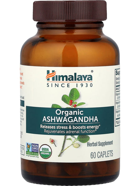 Himalaya, Organic Ashwagandha, 60 Caplets