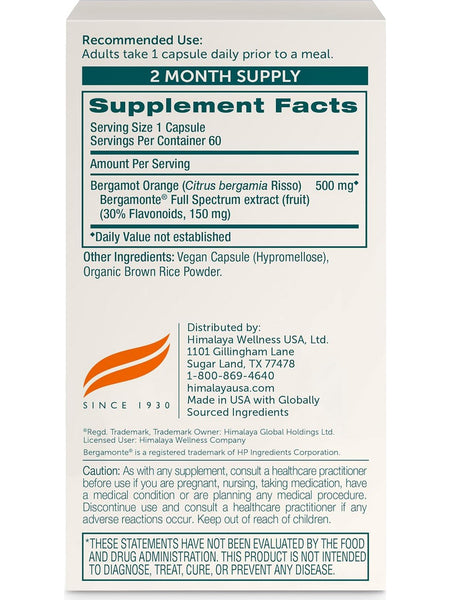 Himalaya, Citrus Bergamot, 60 Vegan Capsules