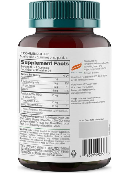 Himalaya, Probiotic Sugar-Free Gummies, Orange, 60 Gummies