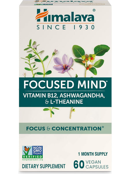 Himalaya, Focused Mind, 60 Vegan Capsules