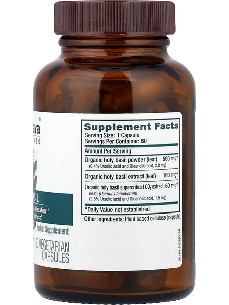 Himalaya Herbal Healthcare, Holy Basil, 60 Vegetarian Capsules