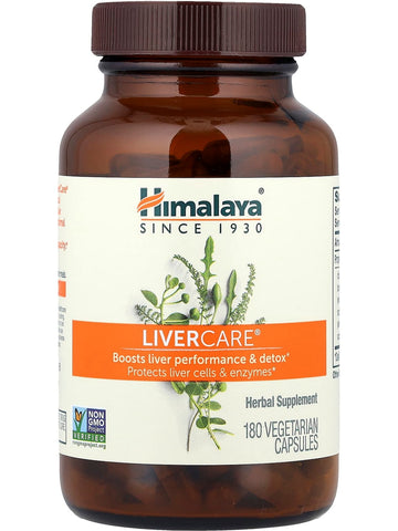 Himalaya, LiverCare, 180 Vegetarian Capsules