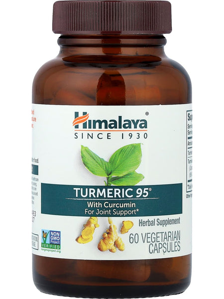 Himalaya Herbal Healthcare, Turmeric 95 with Curcumin, 60 Vegetarian Capsules