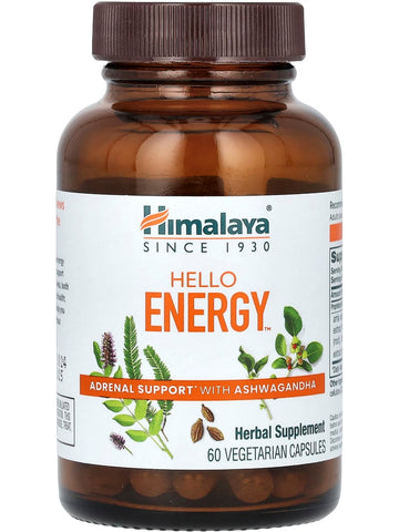 Himalaya Herbal Healthcare, Hello Energy, 60 Vegetarian Capsules