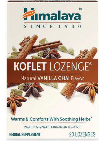Himalaya, Koflet Lozenges, Vanilla Chai, 20 Lozenges