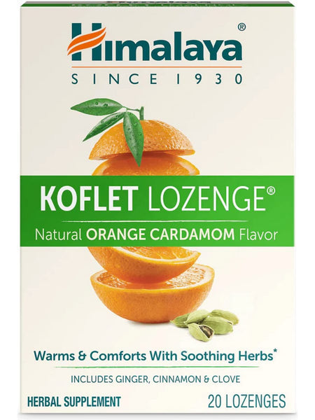 ** 6 PACK ** Himalaya Herbal Healthcare, Koflet Lozenges, Orange Cardamom, 20 Lozenges
