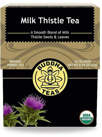 ** 12 PACK ** Buddha Teas, Milk Thistle Tea, 18 Tea Bags