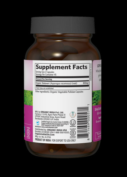 Organic India, Shatavari, 90 ct
