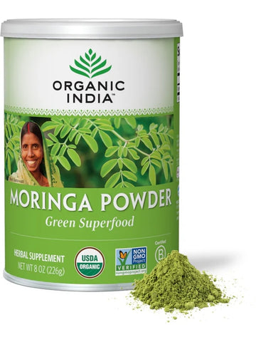 Organic Moringa Powder, 8 oz, Organic India