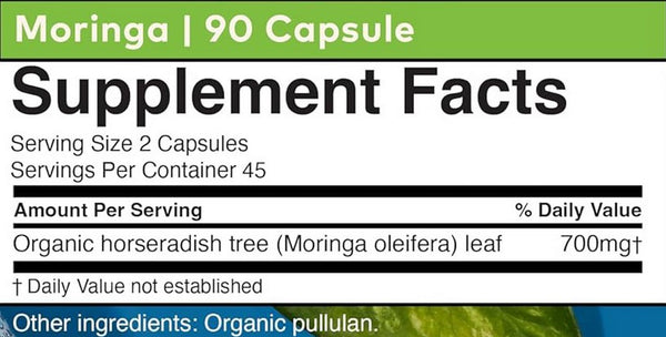 Organic India - Organic Moringa - 90 ct