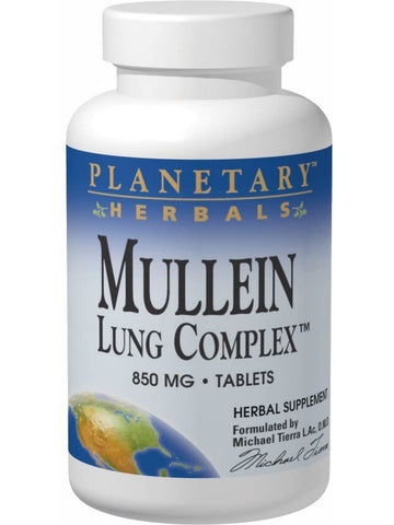 Planetary Herbals, Mullein Lung Complex™ 850 mg, 90 Tablets