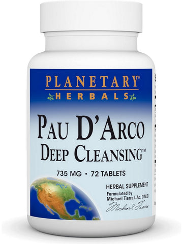 Pau D'Arco Deep Cleansing, 72 ct, Planetary Herbals
