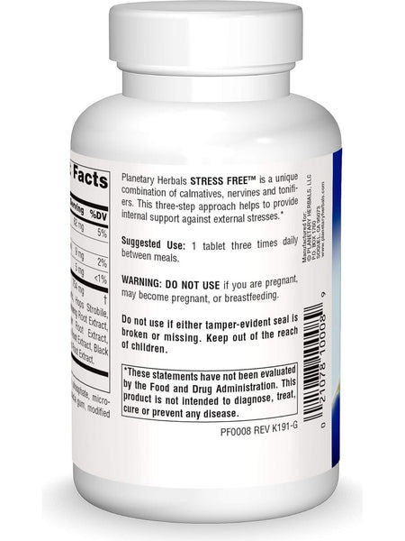 Planetary Herbals, Stress Free Calming Formula, 60 ct