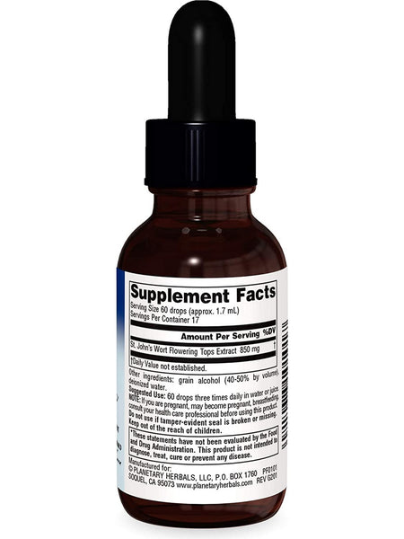 Planetary Herbals, St. John's Wort Extract, Full Spectrum, 1 fl oz