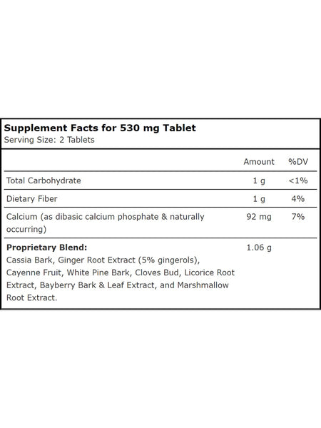 Planetary Herbals, Ginger Warming Compound™ 530 mg, 180 Tablets
