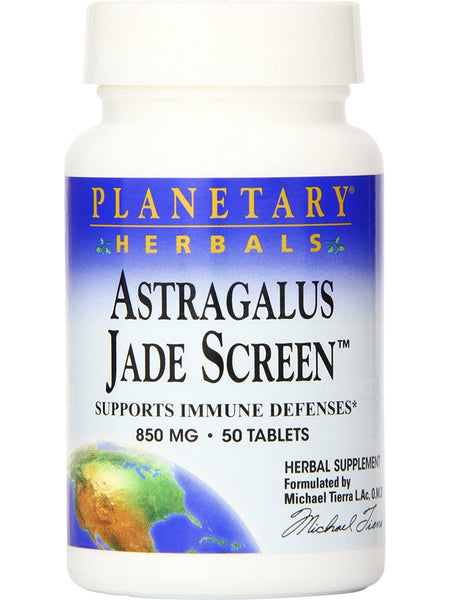 Planetary Herbals, Astragalus Jade Screen™ 850 mg, 50 Tablets
