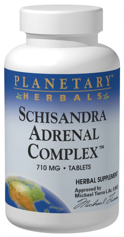 Planetary Herbals, Schisandra Adrenal Complex, 120 ct