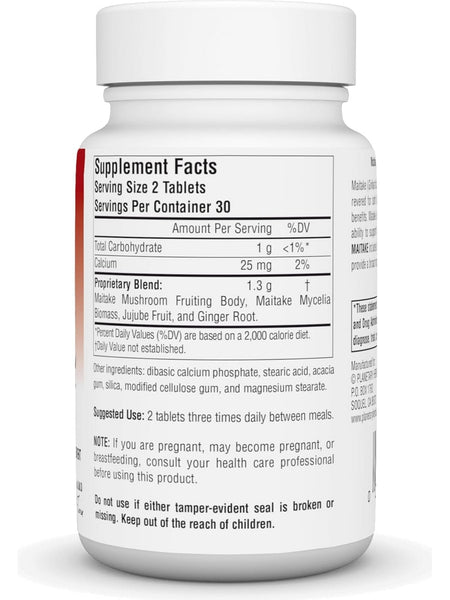 Planetary Herbals, Full Spectrum Maitake, 650 mg, 60 ct