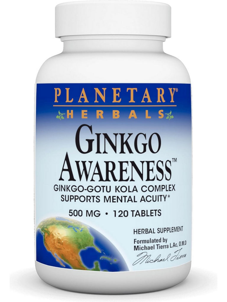 Planetary Herbals, Ginkgo Awareness, 120 ct