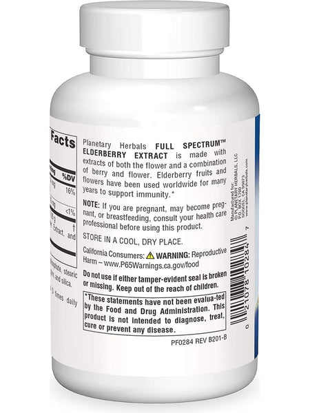 Planetary Herbals, Elderberry Extract, Full Spectrum™ 525 mg, 90 Tablets