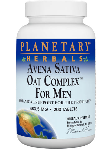 Planetary Herbals, Avena Sativa Oat Complex for Men, 483.5 mg, 200 Tablets