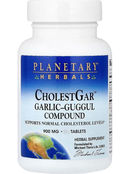 Planetary Herbals, CholestGar Garlic Guggul Compound, 900 mg, 120 Tablets