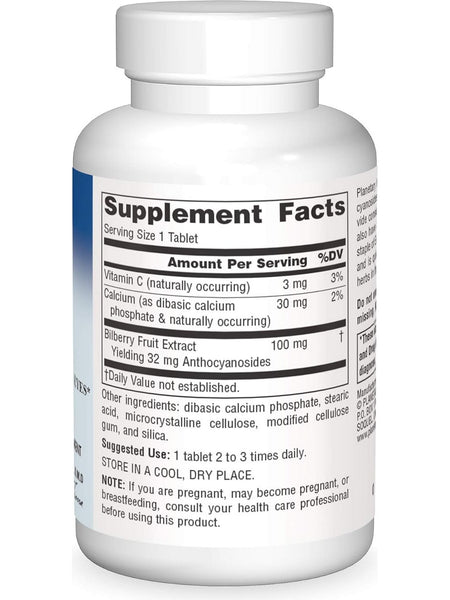 Planetary Herbals, Bilberry Vision 100mg Std 37% Anthocyanocides, 120 ct