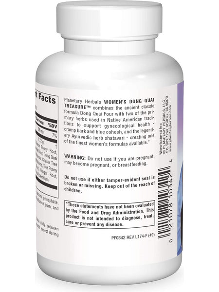 Planetary Herbals, Women's Dong Quai Treasure, 120 ct