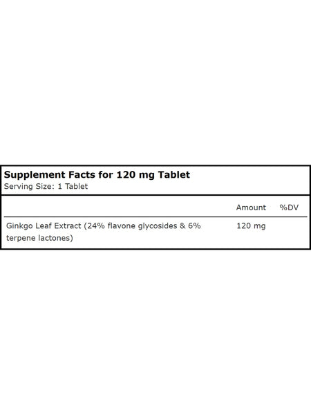 Planetary Herbals, Ginkgo OptiMem 120™ 120 mg, 30 Tablets