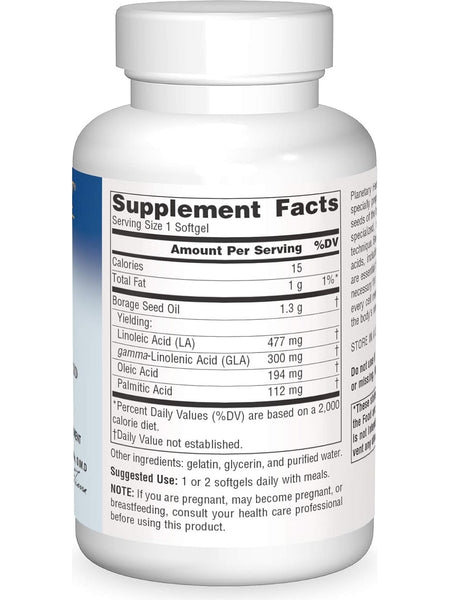 Planetary Herbals, Borage Super GLA 300 1300mg, 60 softgels