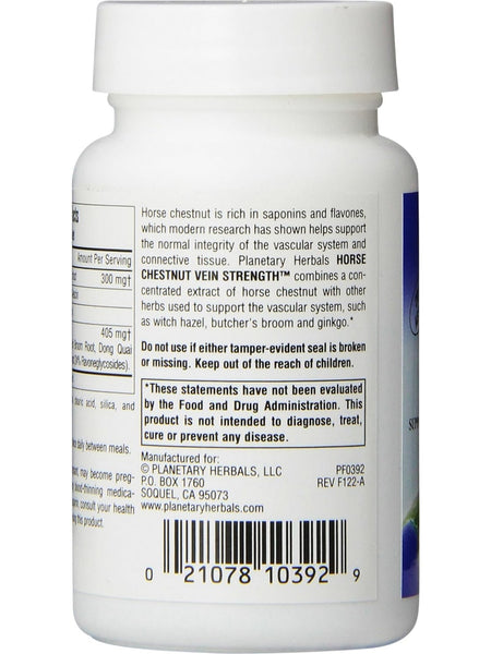 Planetary Herbals, Horse Chestnut Vein Strength, 42 ct