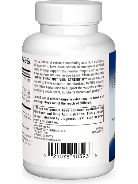 Planetary Herbals, Horse Chestnut Vein Strength, 90 ct