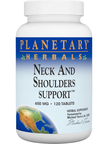 Planetary Herbals, Neck and Shoulders Support, 650 mg, 120 Tablets