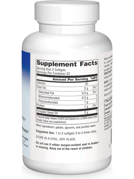 Planetary Herbals, Pumpkin Seed Oil, Full Spectrum 1000 mg, 45 Softgels