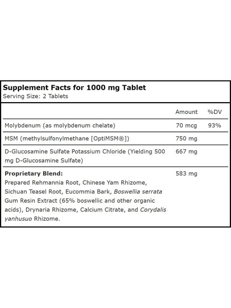 Planetary Herbals, Glucosamine MSM Herbal™ 1000 mg, 90 Tablets