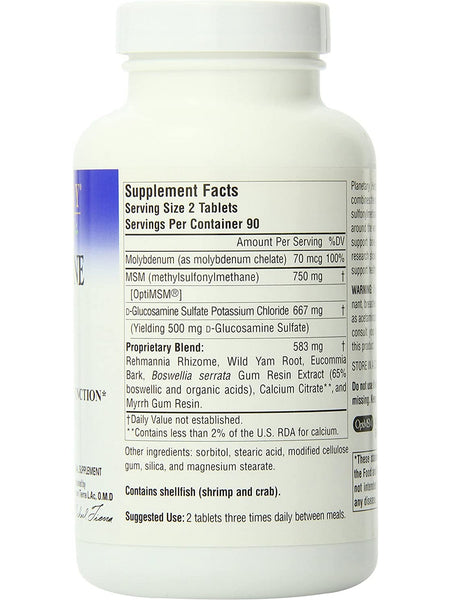 Planetary Herbals, Glucosamine MSM Herbal™ 1000 mg, 180 Tablets