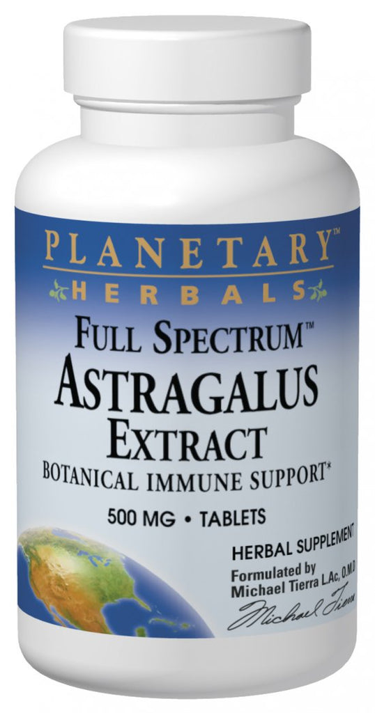 Planetary Herbals, Astragalus Extract 500mg Full Spectrum, 60 ct