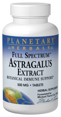 Planetary Herbals, Astragalus Extract 500mg Full Spectrum, 60 ct