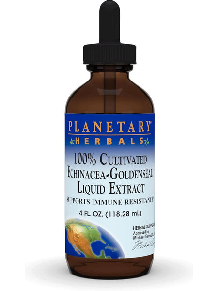 Planetary Herbals, Echinacea-Goldenseal liquid Ext 100% Cultivated, 4 oz