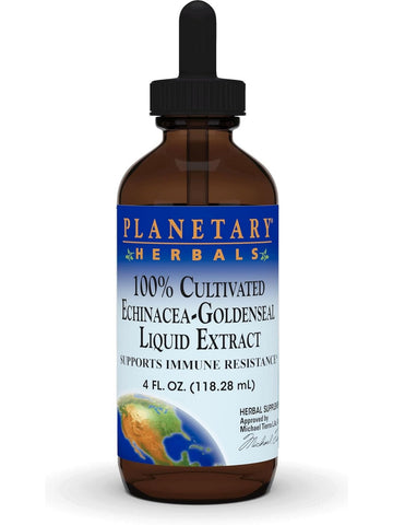 Planetary Herbals, Echinacea-Goldenseal liquid Ext 100% Cultivated, 4 oz
