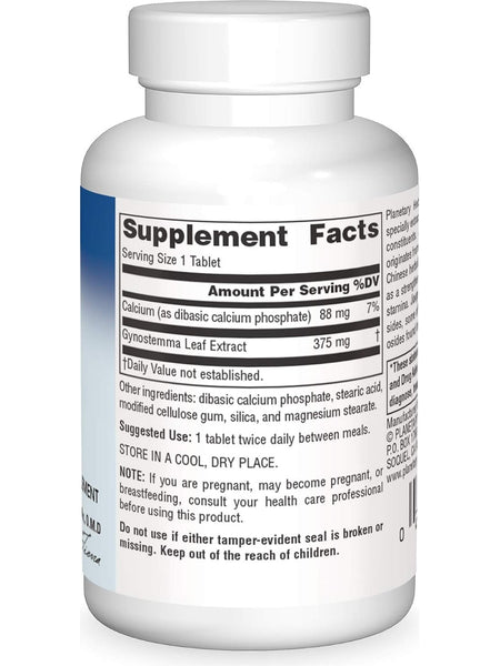 Planetary Herbals, Jiaogulan 315mg Full Spectrum Std 10% Gypenosides, 60 ct