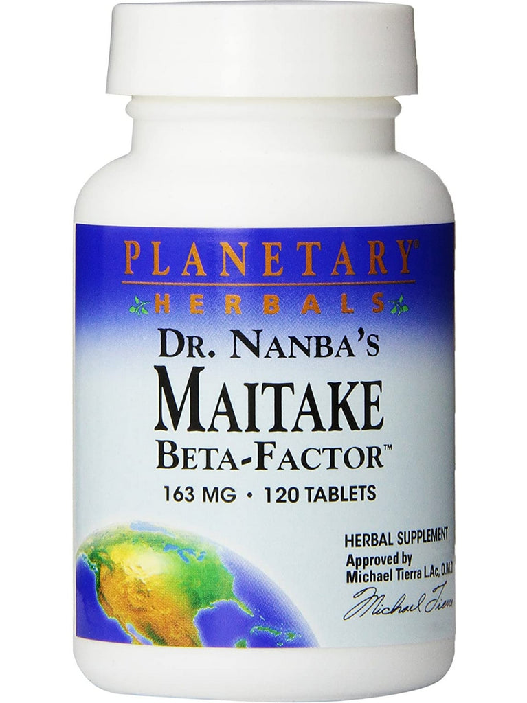 Planetary Herbals, Maitake Beta-Factor™, Dr. Nanba's 163 mg, 120 Tablets