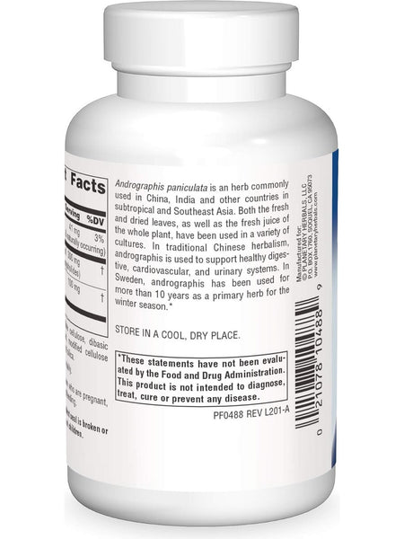 Planetary Herbals, Andrographis 400mg Full Spectrum Std 10% Andrographolides, 120 ct