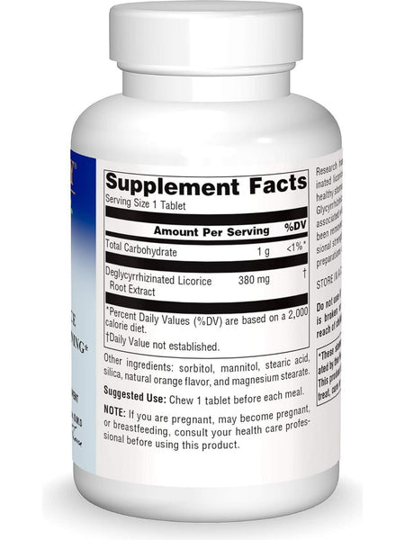 Planetary Herbals, Licorice DGL Deglycyrrhizinated Chewable, 100 ct