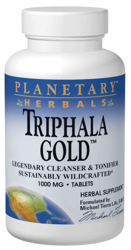 Planetary Herbals, Triphala Gold 1000mg, 120 ct