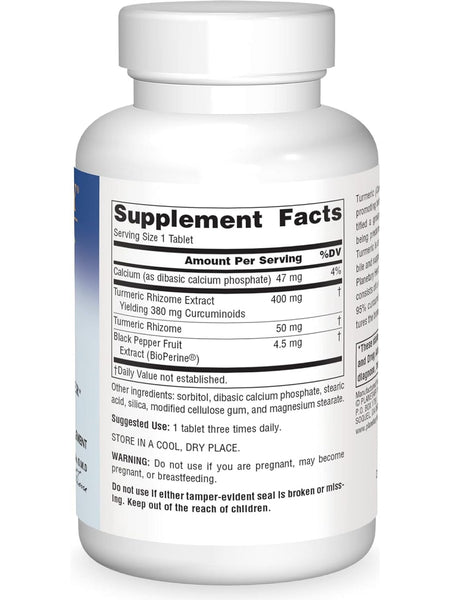Planetary Herbals, Turmeric Ext 450mg Full Spectrum Std 95% Curcumin, 120 ct