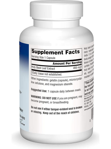 Planetary Herbals, Holy Basil Extract 450 mg, 60 Capsules