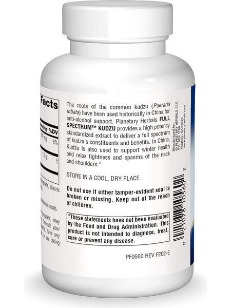 Planetary Herbals, Kudzu Full Spectrum 750mg, 120 ct