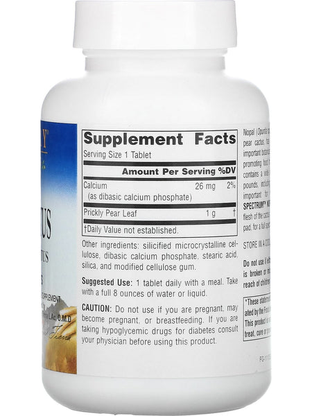 Planetary Herbals, Nopal Cactus, Full Spectrum™ 1000 mg, 60 Tablets