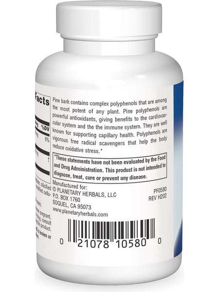Planetary Herbals, Pine Bark Extract Full Spectrum 150mg, 30 ct
